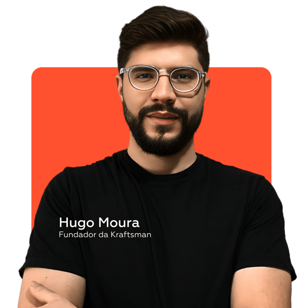 Hugo Moura, fundador da Kraftsman, sua escola definitiva em copywriting Hugo Moura, fundador da Kraftsman, sua escola definitiva em copywriting